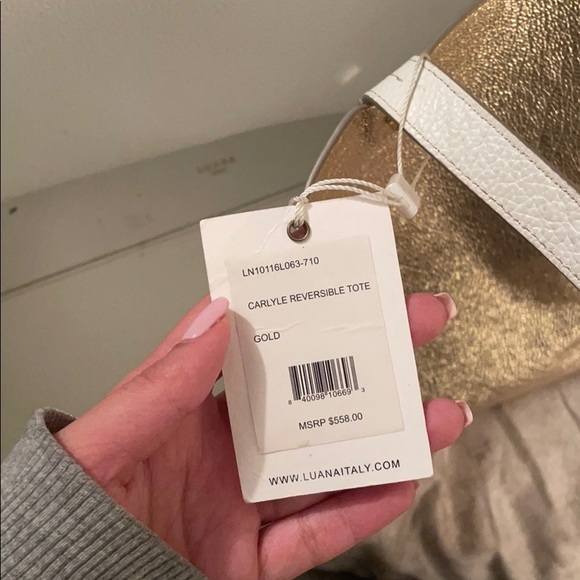 Luana Italy Leather Reversible Tote - Picture 3 of 7